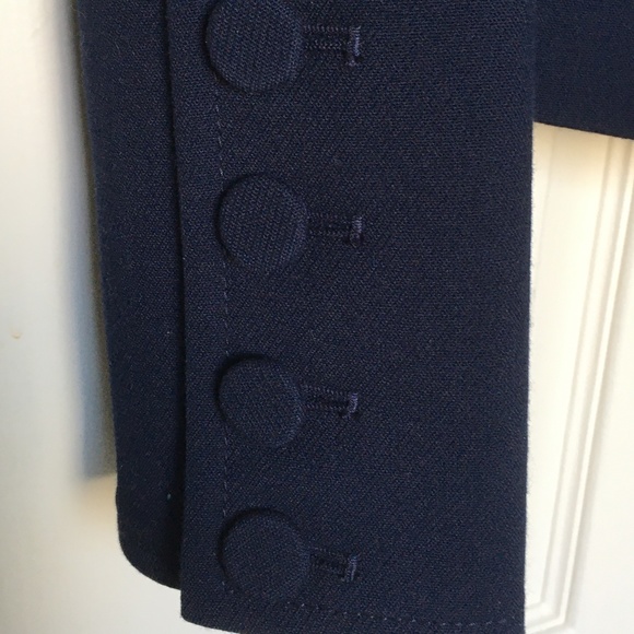 Last Chance: LOFT Navy Military Style Button up Jacket size 0 - Picture 2 of 5